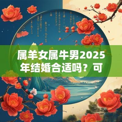 属羊女属牛男2025年结婚合适吗？可以领证吗？