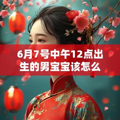 6月7号中午12点出生的男宝宝该怎么起名，用什么字好