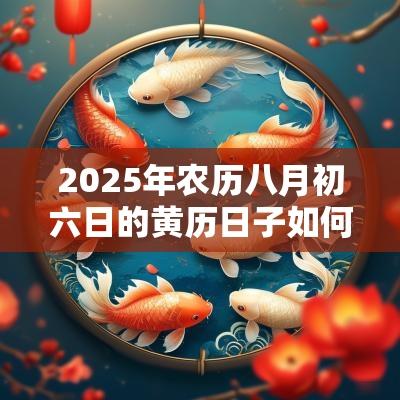 2025年农历八月初六日的黄历日子如何，适合出殡吗？