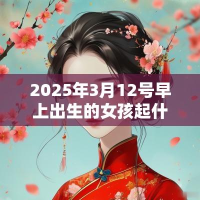 2025年3月12号早上出生的女孩起什么名字好 2025年3月12号早上出生的女孩起什么名字好