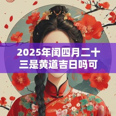 2025年闰四月二十三是黄道吉日吗可以签约签合同吗? 2025年闰四月二十三是黄道吉日吗可以签约签合同吗?