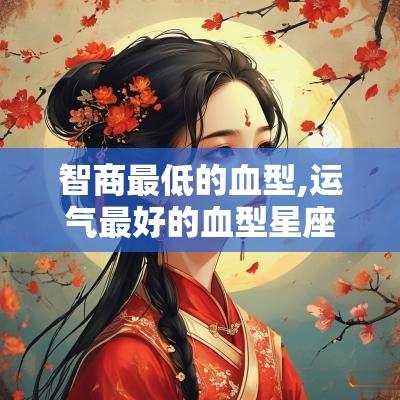 智商最低的血型,运气最好的血型星座女