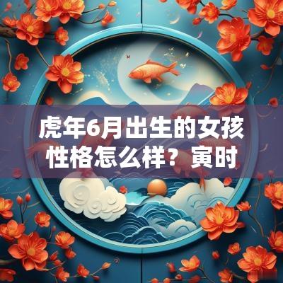 蛇年6月出生的女孩性格怎么样？寅时虎的命运如何
