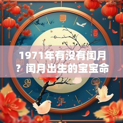 1971年有没有闰月？闰月出生的宝宝命运如何？