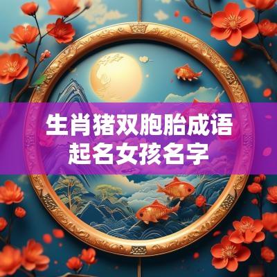 生肖猪双胞胎成语起名女孩名字