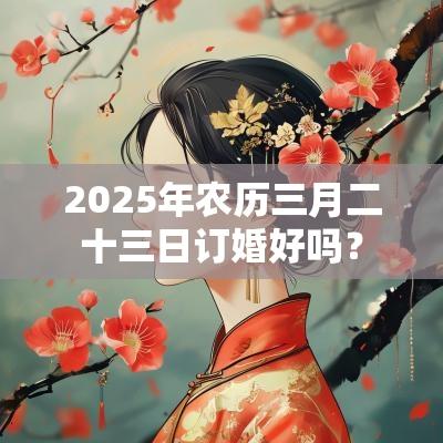 2025年农历三月二十三日订婚好吗? 2025年农历三月二十三日订婚好吗?