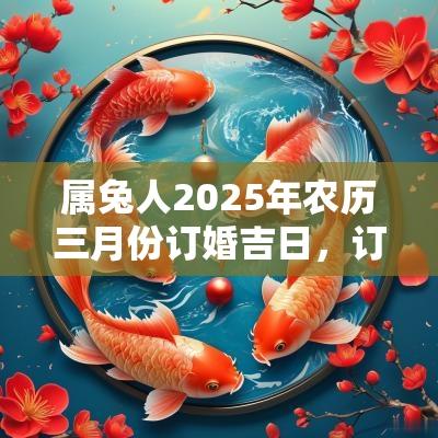 属兔人2025年农历三月份订婚吉日，订婚的流程与常见问题