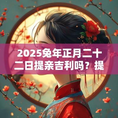 2026马年正月二十二日提亲吉利吗？提亲有什么讲究？