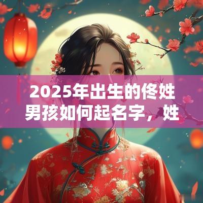 2025年出生的佟姓男孩如何起名字，姓佟男孩好听的名字