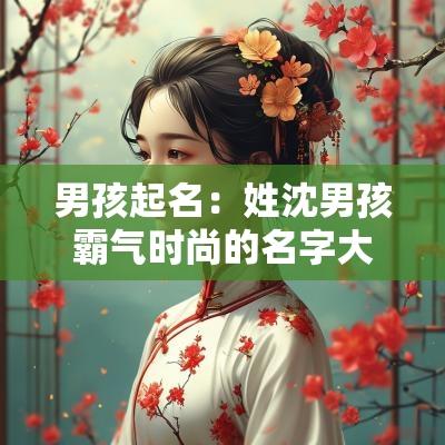 男孩起名:姓沈男孩霸气时尚的名字大全 男孩起名:姓沈男孩霸气时尚的名字大全