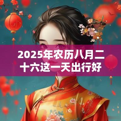 2025年农历八月二十六这一天出行好不好？