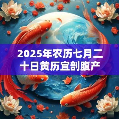 2025年农历七月二十日黄历宜剖腹产吗? 2025年农历七月二十日黄历宜剖腹产吗?