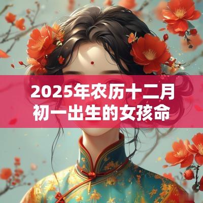 2025年农历十二月初一出生的女孩命运怎么样？