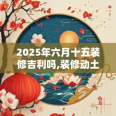 2025年六月十五装修吉利吗,装修动土天坑时间 2025年六月十五装修吉利吗,装修动土天坑时间