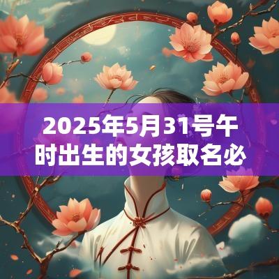 2025年5月31号午时出生的女孩取名必看