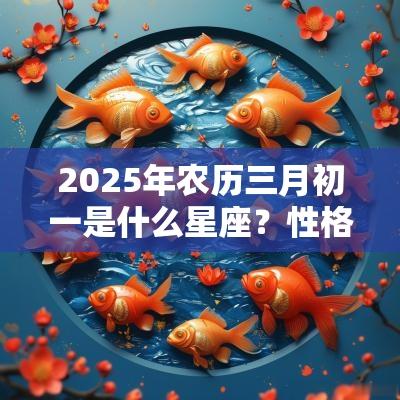 2025年农历三月初一是什么星座？性格怎么样？