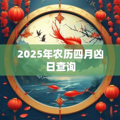 2025年农历四月凶日查询 2025年农历四月凶日查询