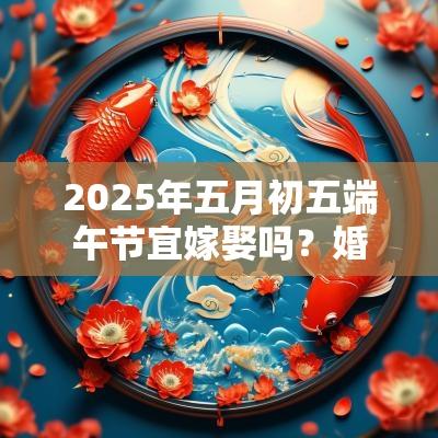 2025年五月初五端午节宜嫁娶吗?婚礼忌讳什么颜色的衣服? 2025年五月初五端午节宜嫁娶吗?婚礼忌讳什么颜色的衣服?