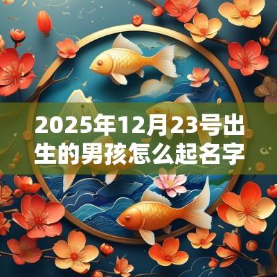 2025年12月23号出生的男孩怎么起名字，五行属什么