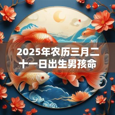 2025年农历三月二十一日出生男孩命运如何？