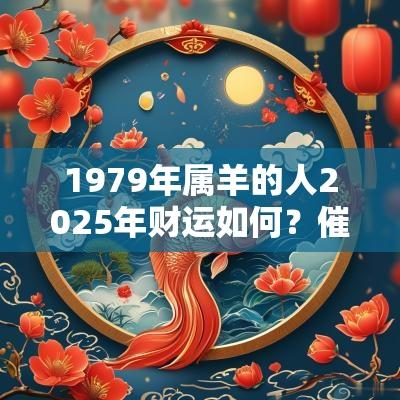 1979年属羊的人2025年财运如何？催旺财运的吉祥物？