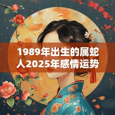 1989年出生的属蛇人2025年感情运势怎么样？