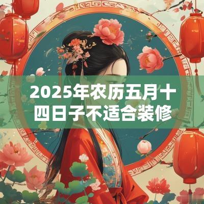 2025年农历五月十四日子不适合装修动土吗?有哪些吉日? 2025年农历五月十四日子不适合装修动土吗?有哪些吉日?