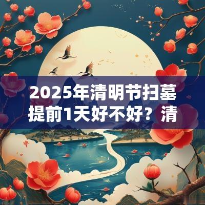 2025年清明节扫墓提前1天好不好?清明节扫墓可以提前多久? 2025年清明节扫墓提前1天好不好?清明节扫墓可以提前多久?