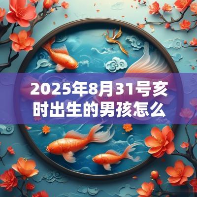 2025年8月31号亥时出生的男孩怎么起名字,五行属什么 2025年8月31号亥时出生的男孩怎么起名字,五行属什么