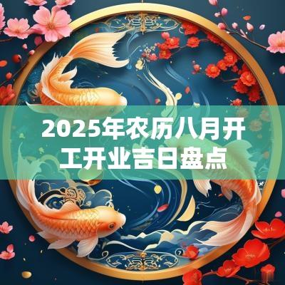 2025年农历八月开工开业吉日盘点 2025年农历八月开工开业吉日盘点