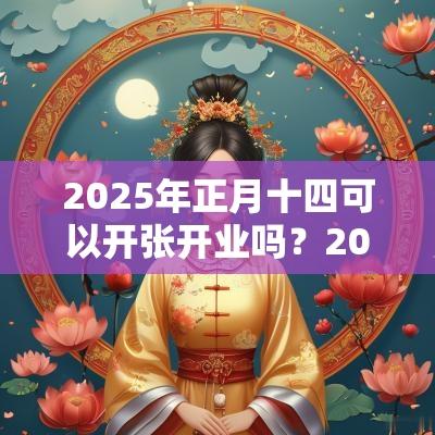 2025年正月十四可以开张开业吗?2025年正月开业吉日有几天? 2025年正月十四可以开张开业吗?2025年正月开业吉日有几天?