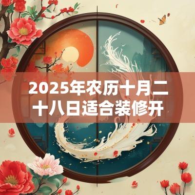 2025年农历十月二十八日适合装修开工吗?装修动土有什么忌讳? 2025年农历十月二十八日适合装修开工吗?装修动土有什么忌讳?