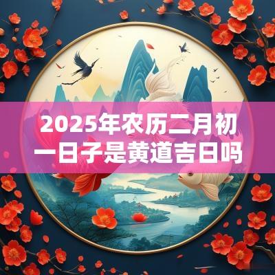 2025年农历二月初一日子是黄道吉日吗?日子卦象好吗? 2025年农历二月初一日子是黄道吉日吗?日子卦象好吗?