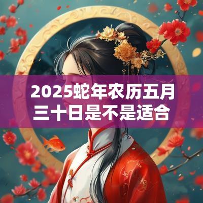 2025蛇年农历五月三十日是不是适合安门的日子? 2025蛇年农历五月三十日是不是适合安门的日子?