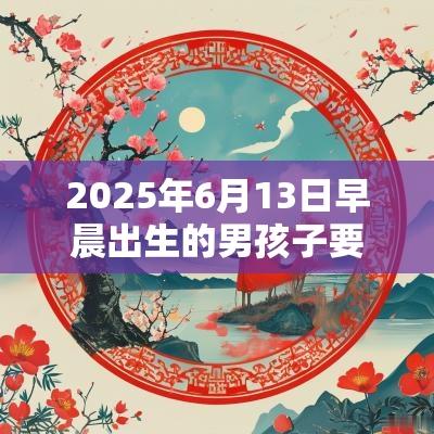 2025年6月13日早晨出生的男孩子要怎么取名 2025年6月13日早晨出生的男孩子要怎么取名