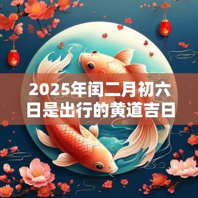 2025年闰二月初六日是出行的黄道吉日吗？宜出行吗