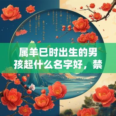 属羊巳时出生的男孩起什么名字好，禁用什么字