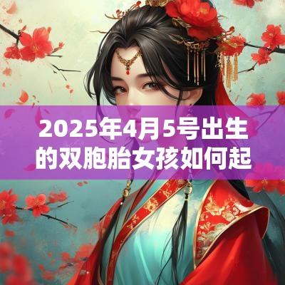 2025年4月5号出生的双胞胎女孩如何起名好,五行属什么? 2025年4月5号出生的双胞胎女孩如何起名好,五行属什么?