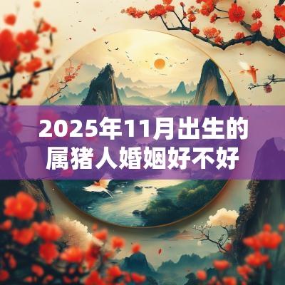 2025年11月出生的属猪人婚姻好不好？最佳婚配是什么？