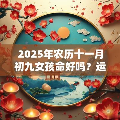 2025年农历十一月初九女孩命好吗？运势顺不顺利？