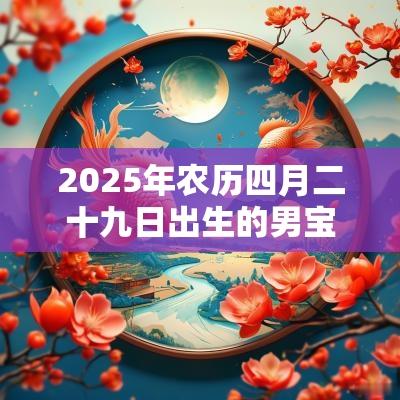 2025年农历四月二十九日出生的男宝宝取名2025年