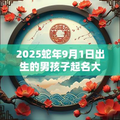 2025蛇年9月1日出生的男孩子起名大全免费取名宝典 2025蛇年9月1日出生的男孩子起名大全免费取名宝典