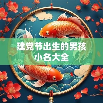 建党节出生的男孩小名大全 建党节出生的男孩小名大全