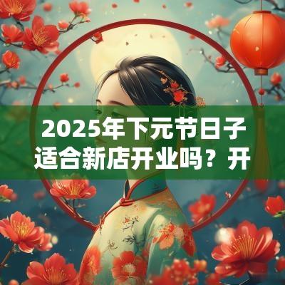 2025年下元节日子适合新店开业吗？开业日子有何讲究？