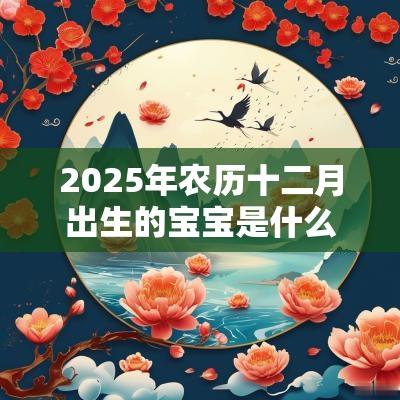 2025年农历十二月出生的宝宝是什么命?一生运势如何? 2025年农历十二月出生的宝宝是什么命?一生运势如何?