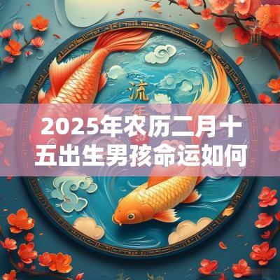 2025年农历二月十五出生男孩命运如何？