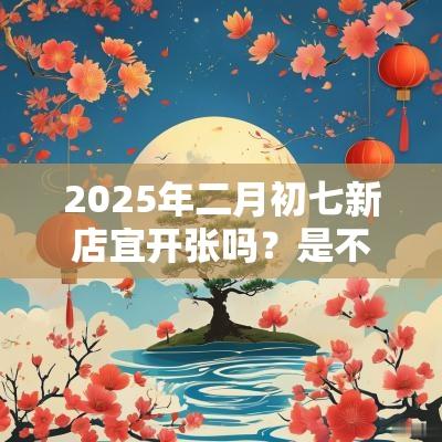 2025年二月初七新店宜开张吗?是不是适合开业的好日子? 2025年二月初七新店宜开张吗?是不是适合开业的好日子?