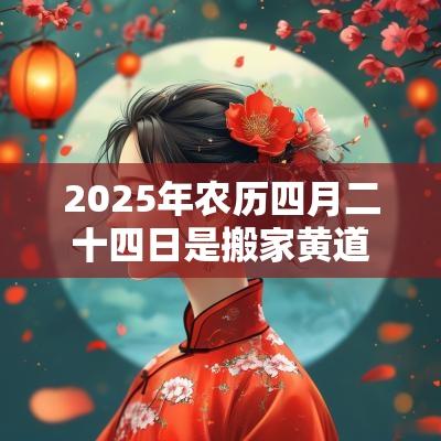 2025年农历四月二十四日是搬家黄道吉日吗？