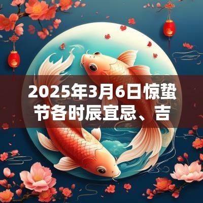 2025年3月6日惊蛰节各时辰宜忌、吉凶一览 2025年3月6日惊蛰节各时辰宜忌、吉凶一览