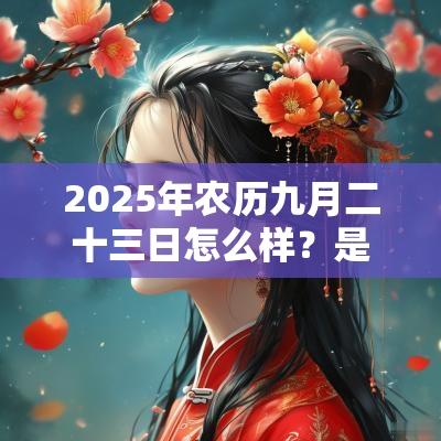 2025年农历九月二十三日怎么样?是理发的吉日吗? 2025年农历九月二十三日怎么样?是理发的吉日吗?